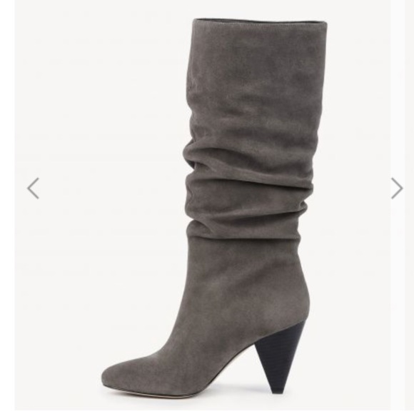 Suede Gray Slouchy Boot by Sole Society - Picture 3 of 6